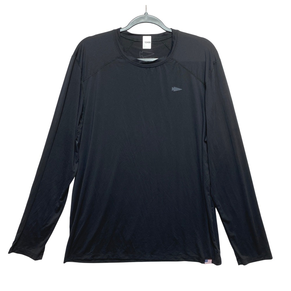 GORUCK Shirt Mens L Black Tough Mesh Long Sleeve Training Tee USA Made
